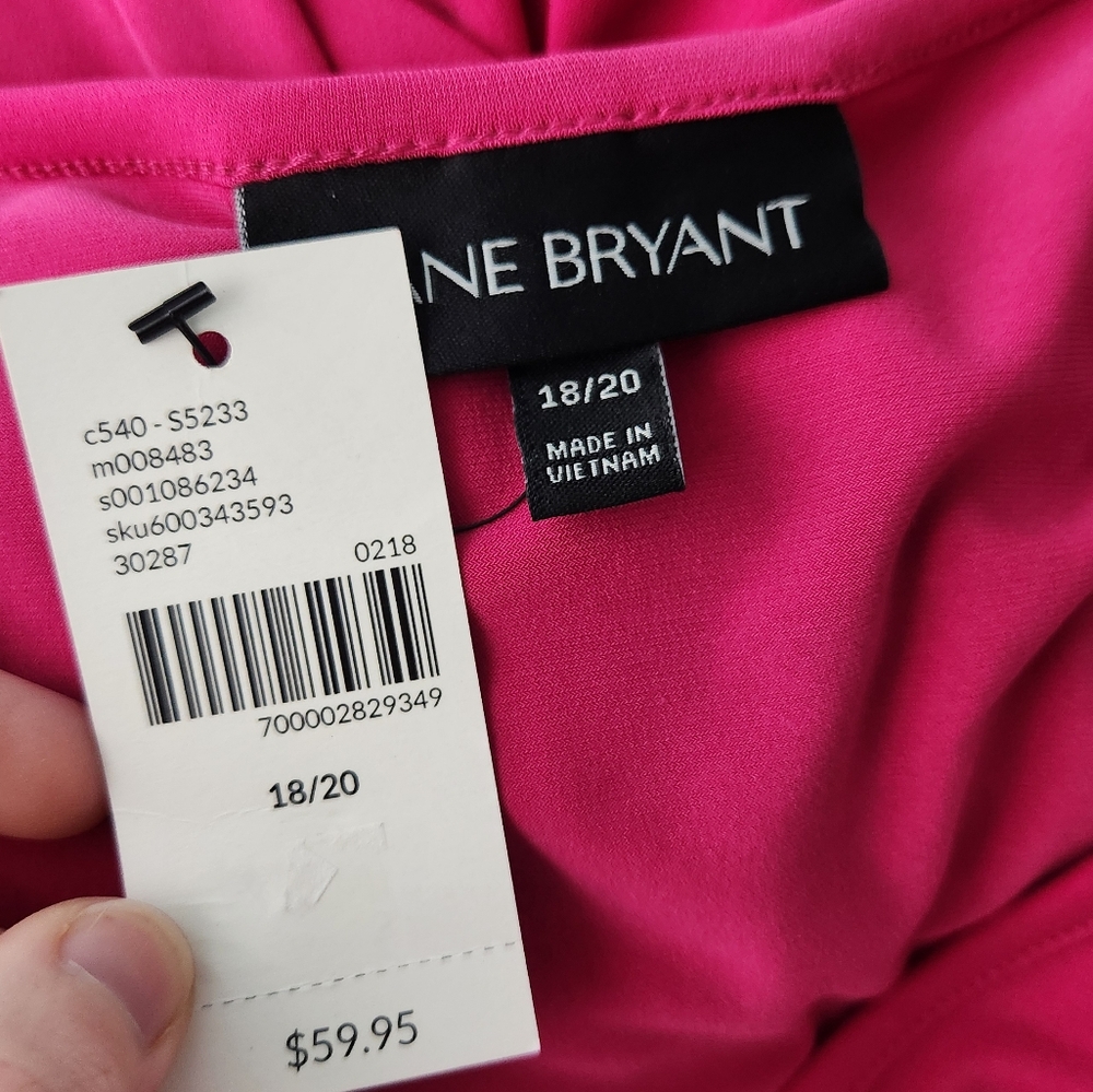 Lane Bryant Ruched Jersey Midi Dress - Picture 9 of 11